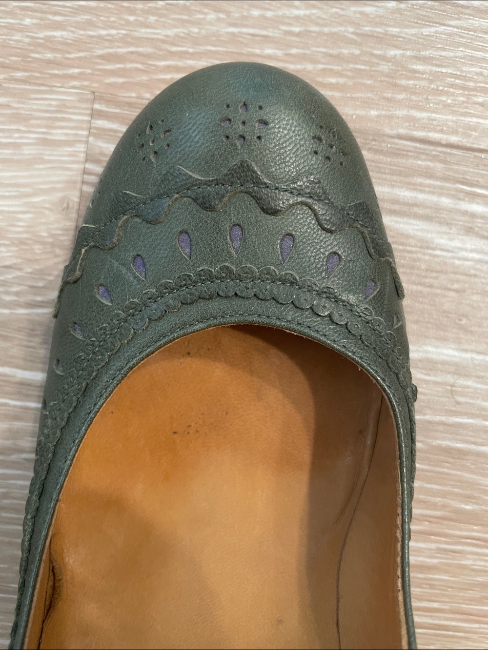 Chie Mihara Olive Leather Mary Jane Heels Size 39 / US 8.5 - Picture 6 of 7